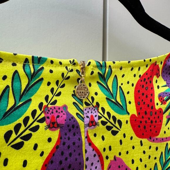 Emily McCarthy Lola Wrap Dress in Peekaboo Cat Print - Picture 8 of 9